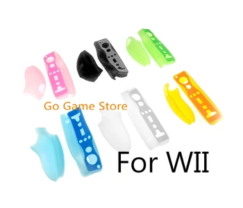 10sets Wii Belaidis Žaidimai Nunchuck Built-in Motion Plus Controller Wii 2 in 1 