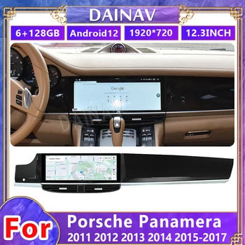 12.3 colių Android 12 Automobilio Radijo Porsche Panamera 2011-2017 ekranas Multimedijos Grotuvas GPS Navigacija, DVD Auto Stereo Carplay