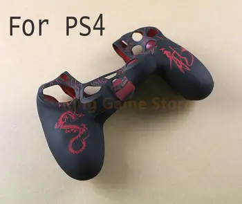 12pcs Kinijos Drakonai Silikono Padengti Apsauga Odos Atveju Playstation 4 PS4 Silikono Atveju Odą Padengti PS4 Valdytojas
