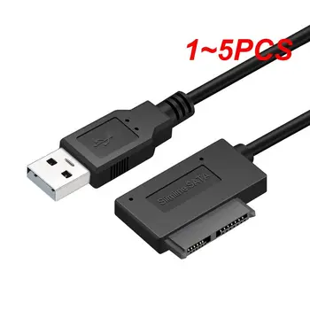 1~5VNT 35cm USB Adapteris PC 6P+7P DVD Rom SATA USB 2.0 Konverteris Slimline Sata 13 Pin Adapteris Ratai Kabelis KOMPIUTERIUI Laptopo