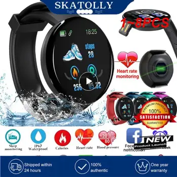1~8PCS Smart Watch Širdies ritmo Monitorius Vyrams Moterų Smartwatch Turas Fitneso Skaitmeniniai Laikrodžiai Vyrams, Moterims Band Apyrankę PK D20
