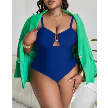 2024 Naujas Push Up maudymosi kostiumėlį Vienas Gabalas Moterų Plius Dydis maudymosi Kostiumėliai, Pagal laidinis Kietojo Didelis Didelis Plaukimo Kostiumai Paplūdimio Maudymosi Kostiumai