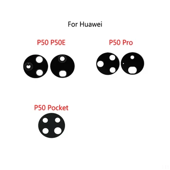 2VNT/Daug Huawei P50 Pro P50E P50 Kišenėje Atgal Objektyvo Galinio vaizdo Kamera, Stiklinis Lęšis Veidrodis