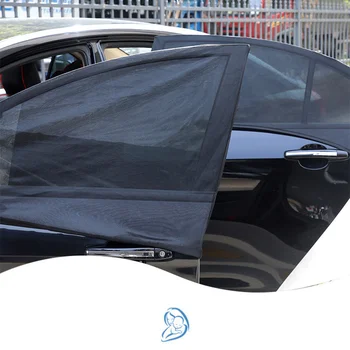 2vnt Automobilio Galinio Šoninio Lango skėtį nuo saulės UV Apsaugoti Skydas Akių Išvengti Uodų Saulės Privatumo Apsaugos Uždanga 