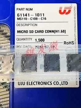 30pcs originalus naujas MS110-C10B-C16 SD kortelės turėtojas TF chip atminties kortelės turėtojas