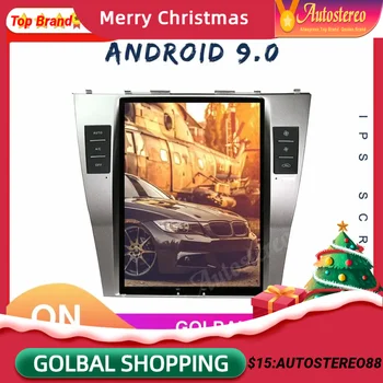 4+128GB Android 11.0 Toyota Camry Aurion 2006-2011 Tesla Stiliaus Automobilių GPS Navigacijos Carplay Stereo Galvos Vienetas Multimedia Player