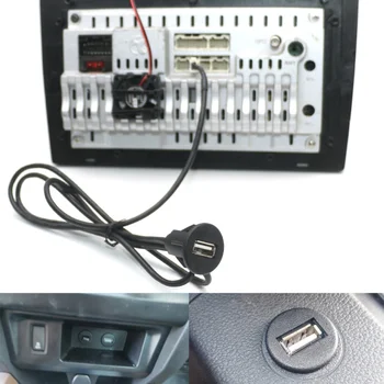 4 6 Pin Automobilio Radijas USB Moterų Sąsaja galiniu langu Panel Mount prailginimo Laido Adapteris, skirtas 