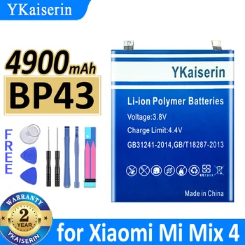 4900mAh YKaiserin Baterija BP43 už Xiaomi Mi Sumaišykite 4 Mix4 Mobiliojo Telefono Bateria
