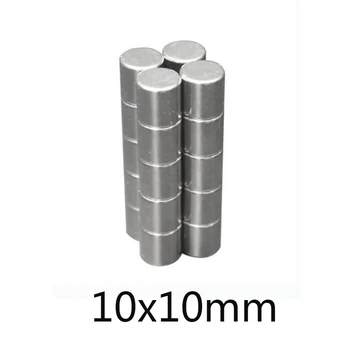 5/10/20pcs 10'x10 mm Retųjų Žemių Magnetas Skersmuo 10x10mm Raundo diską Magnetas 10mmx10mm Nuolatinis Neodimio Magnetas 10*10 mm