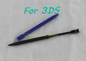 5vnt/daug Aukštos kokybės Spalvotų Plastikinių Ištraukiamas Prisilietimo Rašiklis 3ds plastiko Ištraukiama Stylus pen for 3DS Konsolės