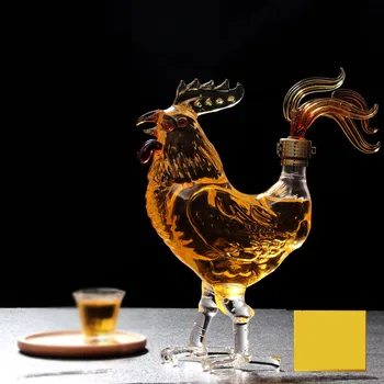 750ml aukščiausios kokybės kūrybos gyvūnų vištienos formos viskio decanter namų baras, stiklinės decanter už alkoholinius Gėrimus, Škotiško Bourbon