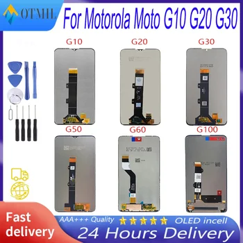 AAAA++++ Už Motorola Moto G10 G20 G30 LCD Ekranas Jutiklinis Ekranas skaitmeninis keitiklis Skirtas Moto G30 G50 G60 G100 LCD Ekranas Pakeitimo