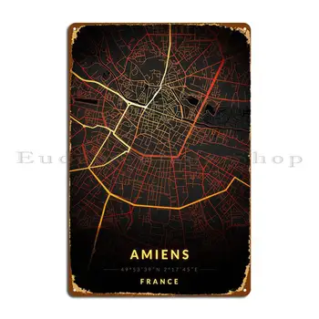 Amiens Metalo Pasirašyti Plokštelių, Apdailos Juostą Klubas Sukurti Alavo Pasirašyti Plakatas
