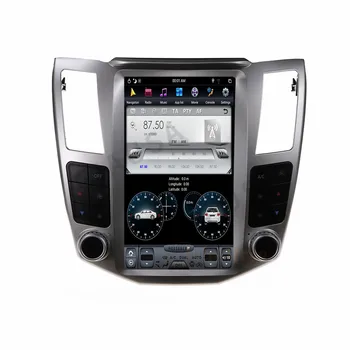 Android 12 Carplay 4G+64G Vertikali Ekrano GPS Navigacija Lexus RX/Toyota Harrier 2004-2007 Automobilio Stereo Audio Grotuvas Headuni