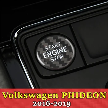 Anglies Pluošto Automobilių Apsaugos Variklio Paleidimo Mygtukas Dangtelis išjungimo Jungiklis VW Volkswagen PHIDEON 2016 2017 2018 2019 Priedai