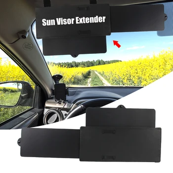 Anti-glare Automobilio Saulės Skydelis Extender skėtį nuo saulės Blokuoti UV Spindulių Nepraleidžiantis Saugojimo Gnybtus Įrašą Reguliuojamas Vidaus reikalų Automobilių Priedai