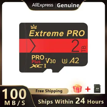 Atminties Kortelės 2TB 1 TB Extreme Pro Mini SD Kortele 512 GB A2 V30 TF Kortelė 256 GB Didelės Spartos 