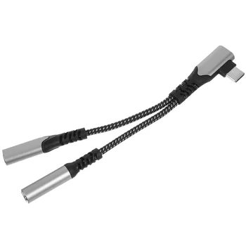 Ausinių Adapteris USB Audio jungtis Aux Ausinės 35 Sąsaja Aliuminio Lydinio Kompiuterio Splitter 35mm