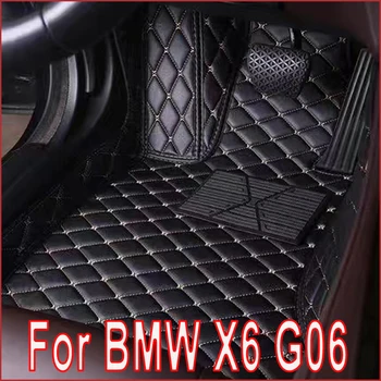 Automobilių Kilimėliai BMW X6 G06 2020 2021 Custom Auto Pėdų Pagalvėlės Automobilių Kilimų Padengti Interjero Priedai