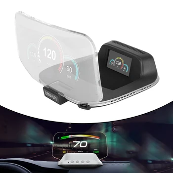 Automobilių Reikmenys Pelninga Auto Projektorius Hud Head Up Display Navigacijos GPS obd2 Spidometras Automobilio Elektroninių C3 HUD