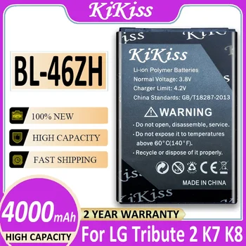 BL-46ZH Baterija LG Leonas Duoklė 2 Tribute2 K7 K8 LS675 D213 H340 L33 X210 BL 46ZH 4000mAh BATERIJA Sekimo Numerį