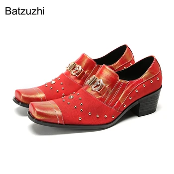 Batzuzhi vyriški Batai užsivilkti italijos Tipas Gražus Odos Suknelė Bateliai Vyrai Sagtys Mados Verslą, Pobūvių, Vestuvių Bateliai Vyras