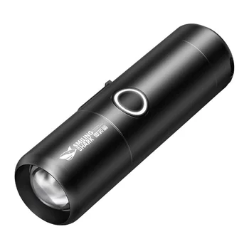 CORKILUX USB Įkrovimo Kišenėje Mažas EDC Led Žibintuvėlis 18350 18650 Didelės Galios Lauko Zoomable Kempingas 