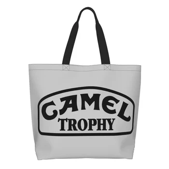 Camel Trophy Logotipas Bakalėja Tote Pirkinių Krepšys Moterims Juokinga Drobės Pirkėjo Pečių Maišą Didelių Pajėgumų Rankinės