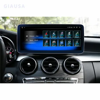 CarPlay Belaidžio Mercedes Benz C Klasė W205 GLC X253 2019-2023 Radijo IPS Ekranas Android 12 Auto Multimedia Player 