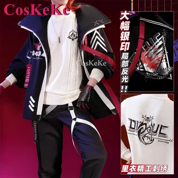 CosKeKe Diluc Cosplay, Anime Žaidimas Genshin Poveikio Kostiumas Band Serijos Gražus Kasdienio Mados Dėvėti Šaliai Vaidmuo Žaisti Drabužių S-XL