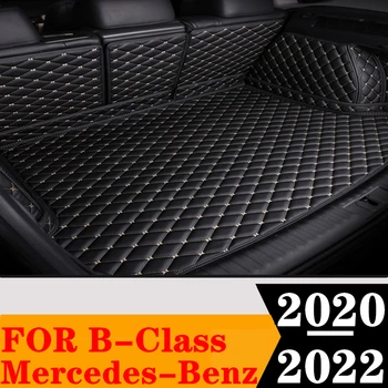 Custom Pilną Automobilio bagažo skyriaus Kilimėlis Mercedes-Benz B Klasė 2022 M. 2020 m. 2021 m. Galinio Krovinių Lainerio Uodega Įkrovos Dėklą bagažo Trinkelėmis Kilimų Dalys