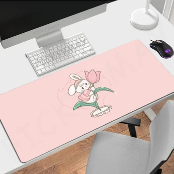 Cute Kačių Didelis Pelės Mygtukai 100x50cm Didelis Kompiuterio Mousepads Kawaii Office Kilimėlis Didelis Klaviatūros Kilimėlis Gamer Pelė Pagalvėlės, Stalo Užtiesalai