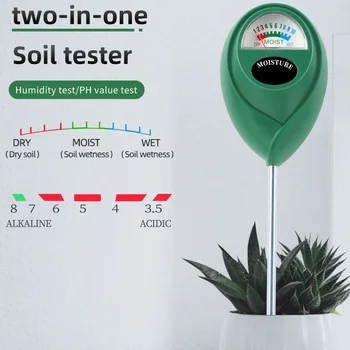 Dirvožemio Analizės Priemonė pH-metru 2 in 1 be Baterijos Sodas, Kieme Ūkio Dirvožemio Drėgmės, pH Matavimo Testeriu Drėgmėmačiu Detektorius