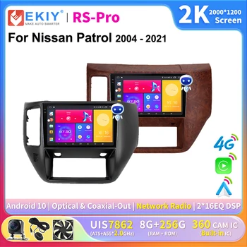 EKIY 2K Ekrano CarPlay Radijo Nissan Patrol 2004 - 2021 LHD 