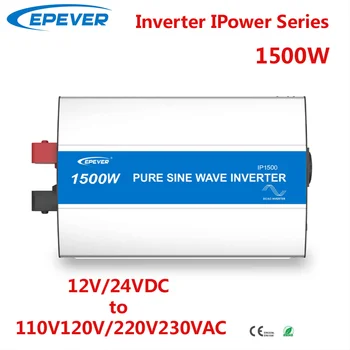 EPever 1500W Pure Sine Wave Keitiklis 12V/24V Įvesties 110VAC 120VAC 220VAC Galia 230VAC 50HZ, 60HZ Aukšto Efektyvumo Konverteris IP1500