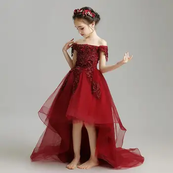 Gėlių Princesė Suknelė Mergaitėms trumpomis Rankovėmis Princesė Šalies Tutu Kalėdų Kostiumas Vaikams Vaikams 2-7 Metų Drabužius N35