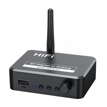HD Bluetooth 5.2 Garso Imtuvas Hifi Stereo Muzikos CD Kokybės Garsą 3.5 Mm AUX Bendraašius Optinio Pluošto Wirelss Adapteris