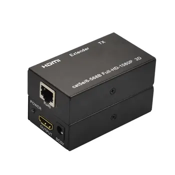 HDMI Tinklo Kabelis Extender 60 Metrų Tinklo Perdavimo Signalo Stiprintuvas Tinklo Port Rj45 Hdmi Aukštos raiškos 1080P