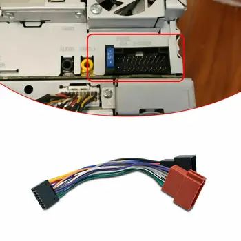 ISO laidynas Jungtis 16Pin Stereo Radijo plug Švino Vielos Adapteris Kenwood Automobilių garso sąsajos kabelis