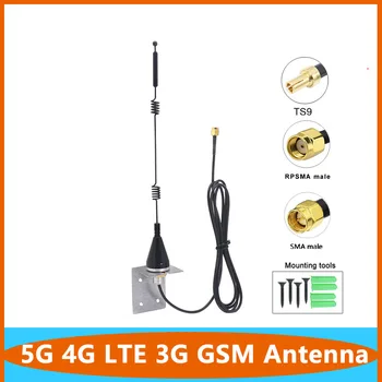 Ilgai Distace TS9 SMA RPSMA 5G 4G 3G GSM Omni WiFi Antenos 600~6000Mhz 12dbi Lauko Vandeniui Antenų už Modemą, Belaidžio Maršrutizatoriaus