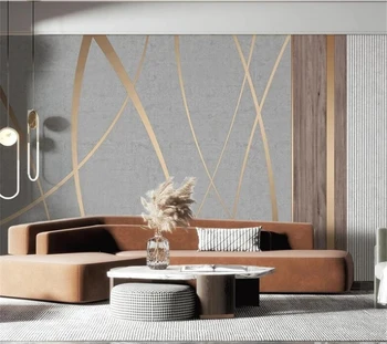 Individualizuotos fono paveikslėlį 3d šiuolaikinės minimalistinė geometrinių medienos grūdų betono mišinys fono sienos kambarį kavinė apdailos обои
