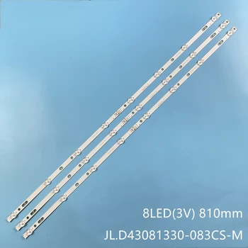 JL.D43081330-083CS-M LED apšvietimo juostelės DEXP F43D7000 F43D7000K LC430DUY-SHA1