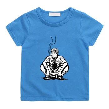 Japonijos Anime Didis Mokytojas Eikichi Onizuka marškinėliai 100% Medvilnė, Aukštos Kokybės Minkštas Tee-shirt Atsitiktinis Vaikų Trišakiai, Berniukai ir Mergaitės,