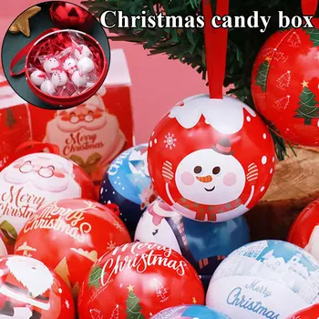 Kalėdų Saldainių Dėžutė Medžio Dekoro Kamuolys Saldainiai Jar Saugojimo Kalėdų Medžio Kabo Kamuolius Ornamentu Dekoro Kalėdų Saldainiai Dėžutėse Kamuolys Vaikams Dovanų