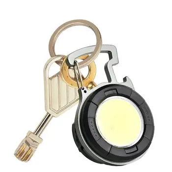 Keychain Žibintuvėlis Kompaktiškas Žibintuvėlis Su 4 Darbo Režimai Šviesos paketų prižiūrėtojų raktinę LED Šviesos Kempingas, Žygiai, Žvejyba akumuliatoriumi