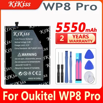 KiKiss 5550mAh Baterija Oukitel WP8 Pro 6.49 colių WP8Pro Mobiliojo Telefono Bateriją