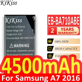 KiKiss Bateriją, Skirtą Samsung Galaxy A7 2016 A710 A7100 A7109 A710F Įkrovimo Telefono Baterija EB-BA710ABE 4500mAh