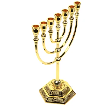 Klasikinis Žydų Menorah Filialas Žvakių Laikiklis Izraelio Jeruzalės Šventyklos Žvakidė Candelabrum Retro Žvakė Stovi Namų Puošybai