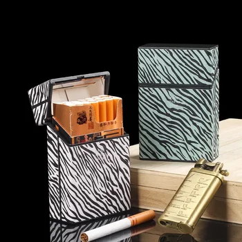 Kūrybos Zebra Modelis Plastiko 20 Cigarečių Dėžutė Nešiojamų Saugojimo Slėgio, Drėgmės Cigarečių Priedai