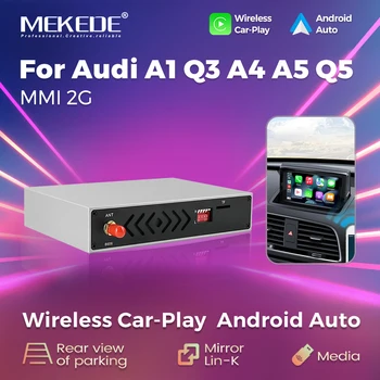 MEKEDE Automobilio Multimedijos Ai LANGELĮ Audi A1 Q3 A4 A5 Q5 MMI 2G GPS Belaidė 